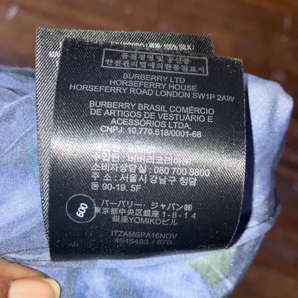 Burberry London, silk and sheer overlay skirt - Picture 14 of 15